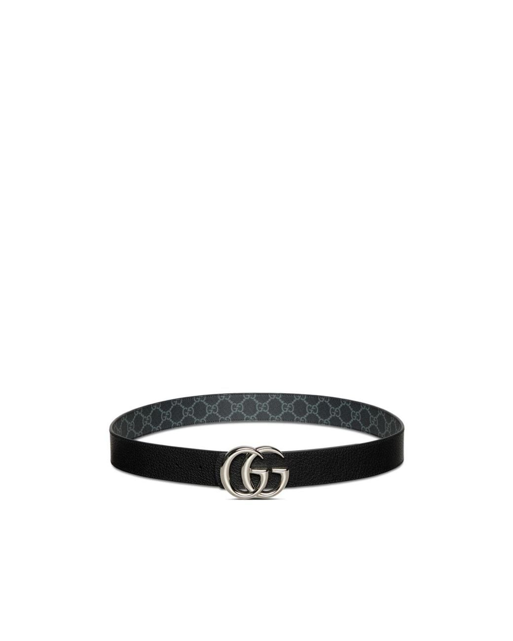 Gucci White Reversible Gg Marmont Belt for men