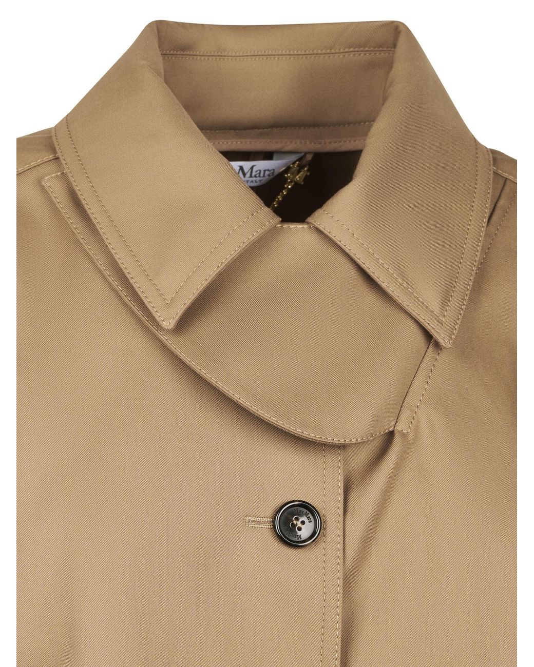Max Mara Natural Buttoned Coat