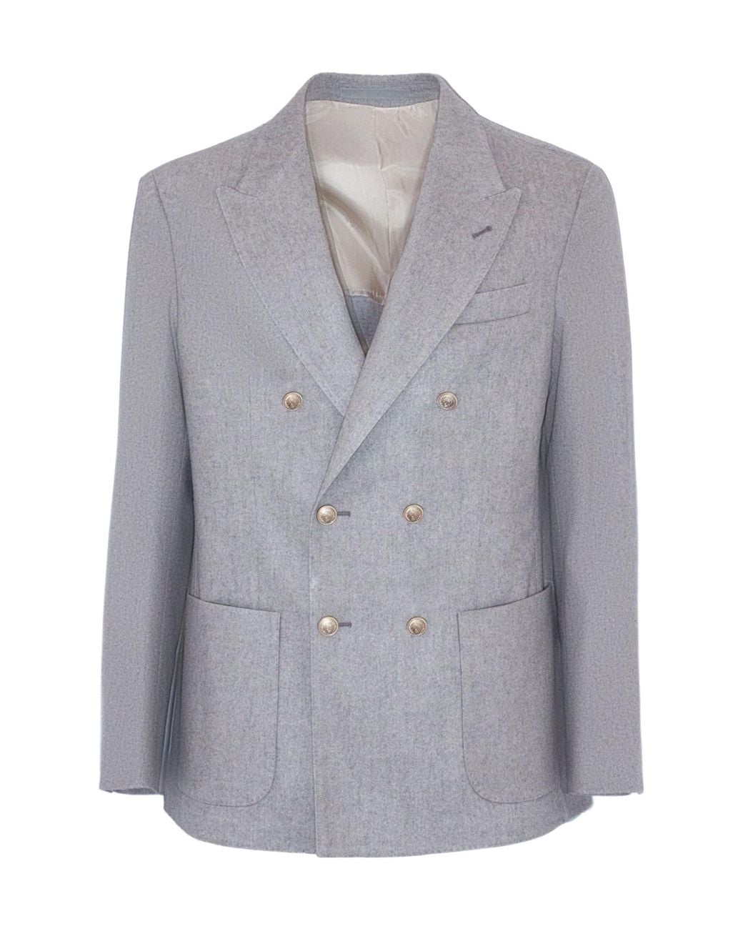 Eleventy Gray Double-Breasted Jacket for men