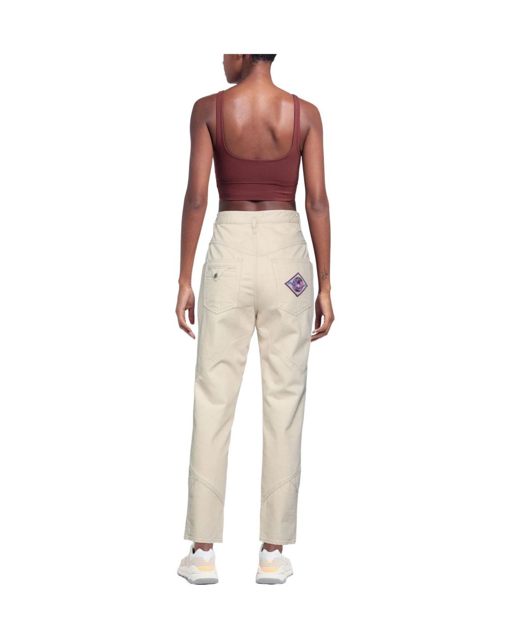 Isabel Marant Natural Slim-Fit Jeans