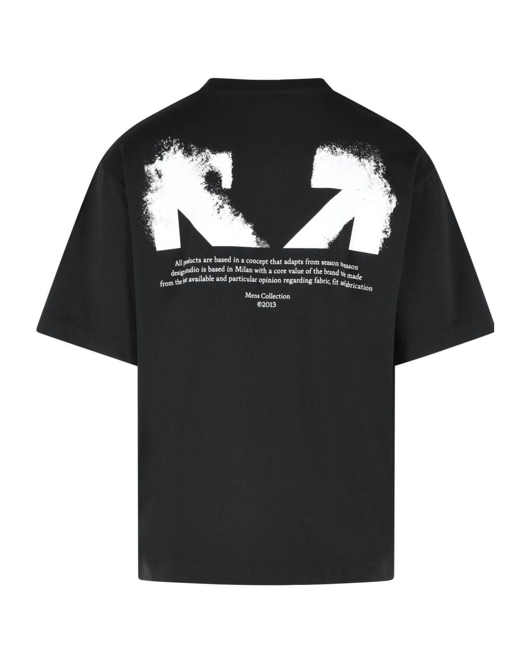 Off-White c/o Virgil Abloh Black 'Half Arrow' Cotton T-Shirt for men