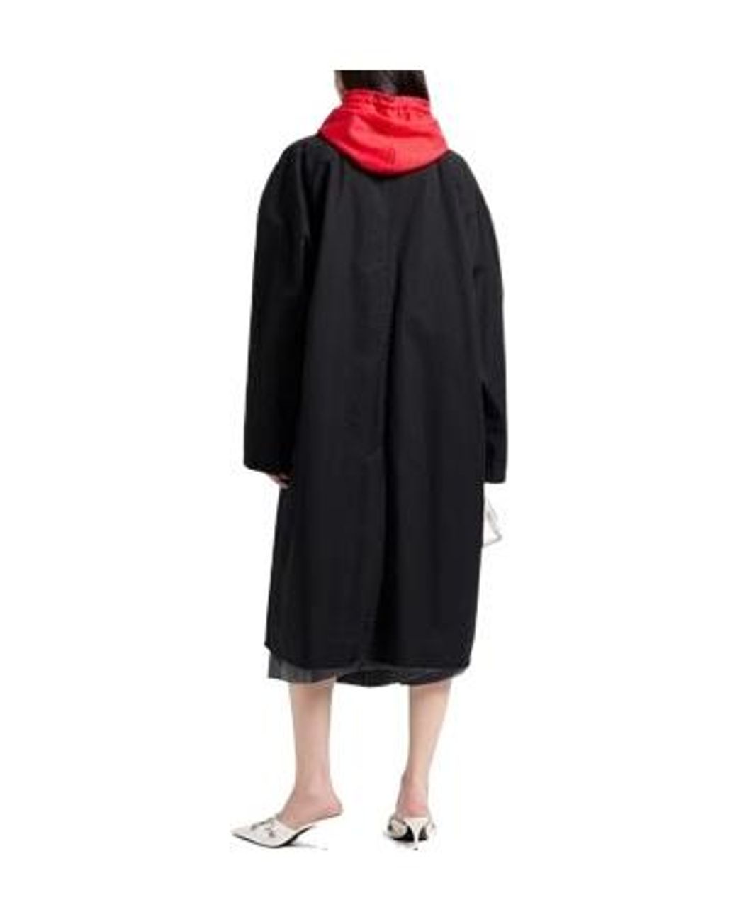 Balenciaga Black Solid-Color Long Coat