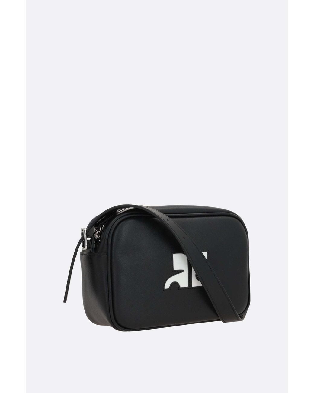 Courreges Black クレージュ リードディション カメラ ショルダー バッグ