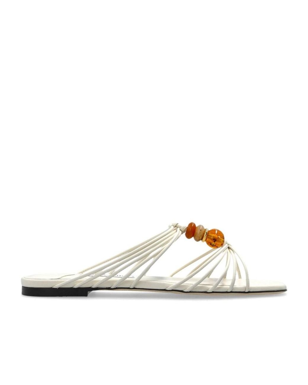 Jimmy Choo Metallic Lova Mule Flats