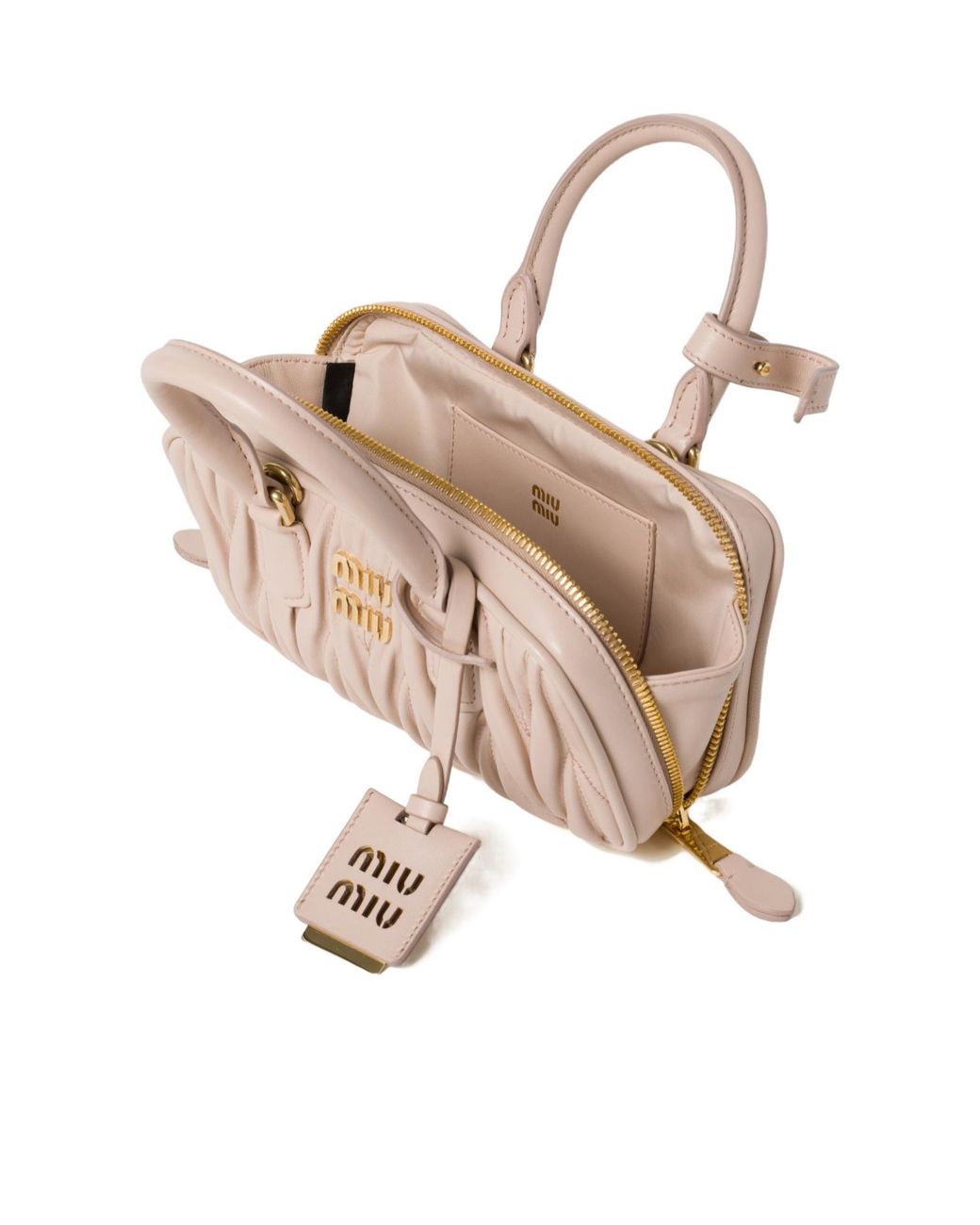 Miu Miu Pink Arcadie Matelassé Nappa Leather Mini-Bag