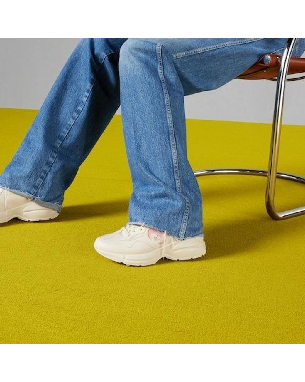 Gucci Natural Rhyton Sneakers
