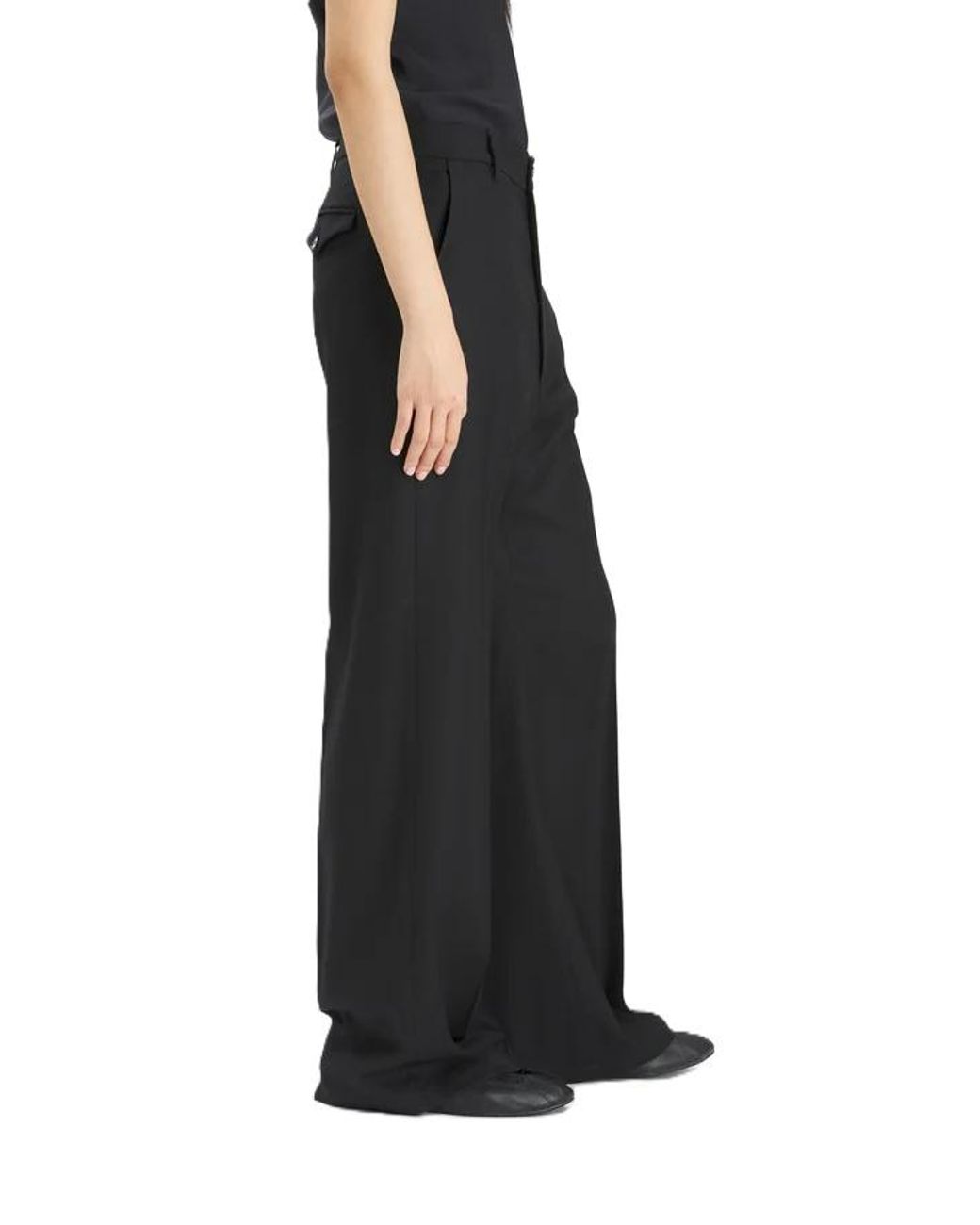 Barena Black Flannel Trousers