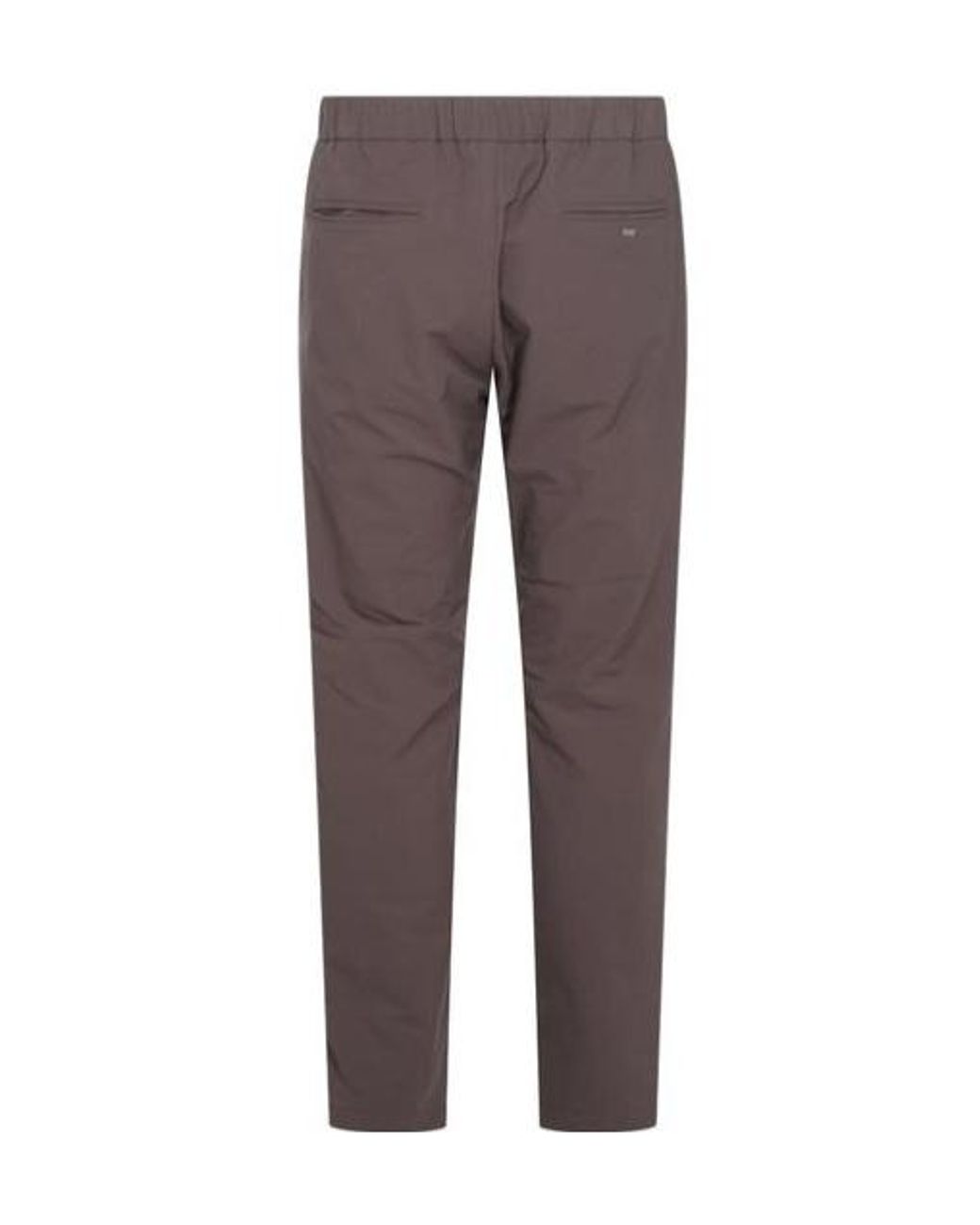 Herno Brown Drawstring Slim Cut Trousers for men