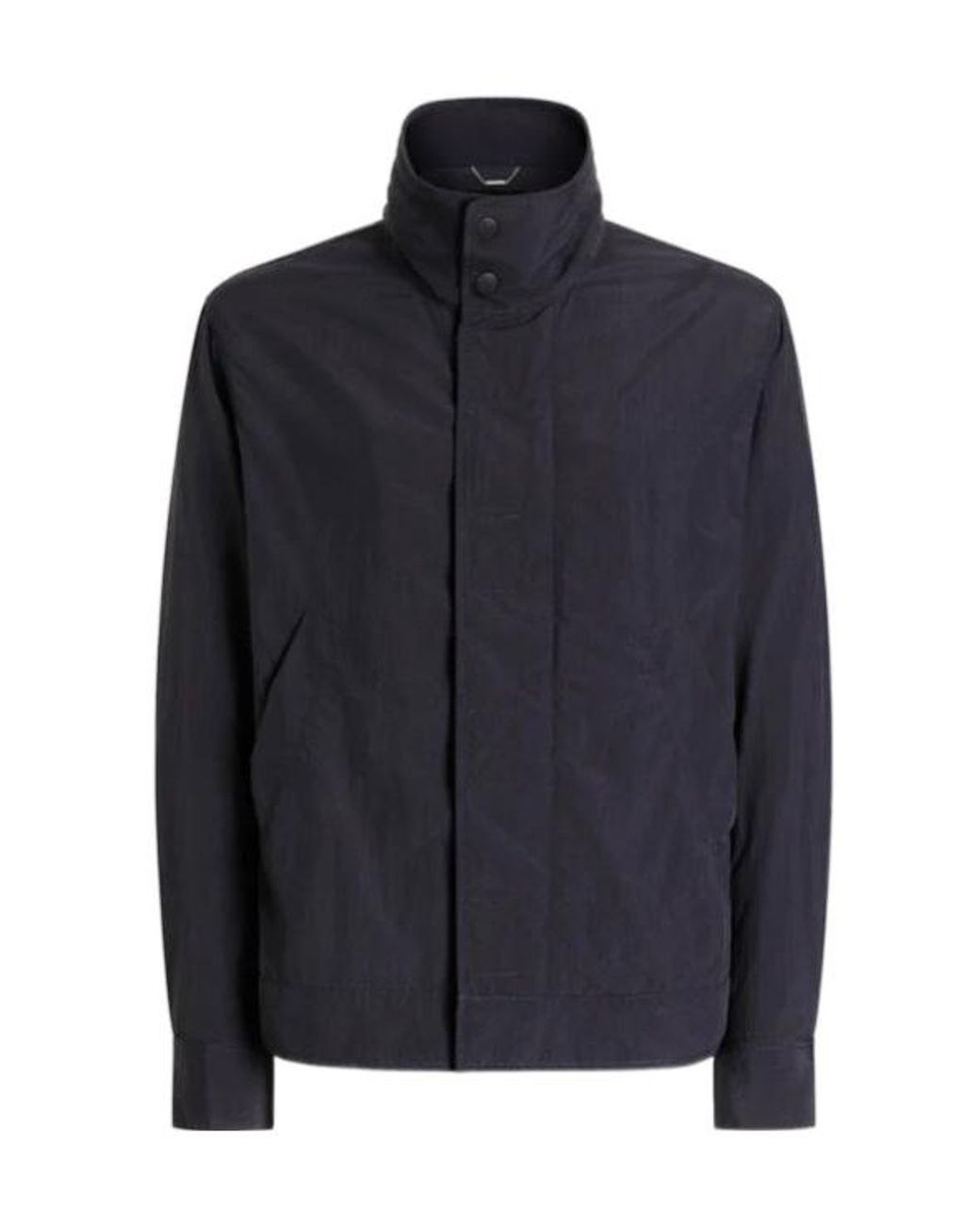 Dolce & Gabbana Blue Logo Patch Jacket for men