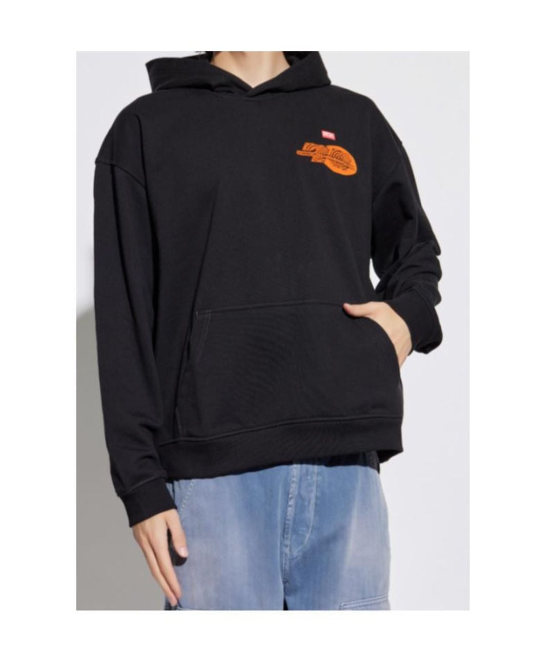 DIESEL Blue S-Boxt-Hood-T5 Hoodie for men