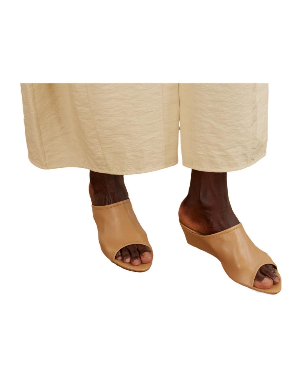 Aeyde Brown Suzanne Leather-Trimmed Mesh Sandals