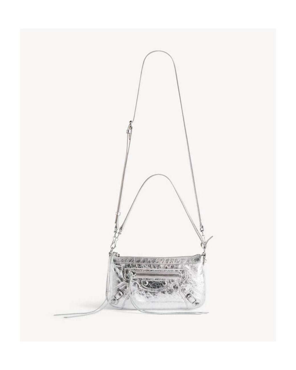 Balenciaga White Le City Pouch On Strap