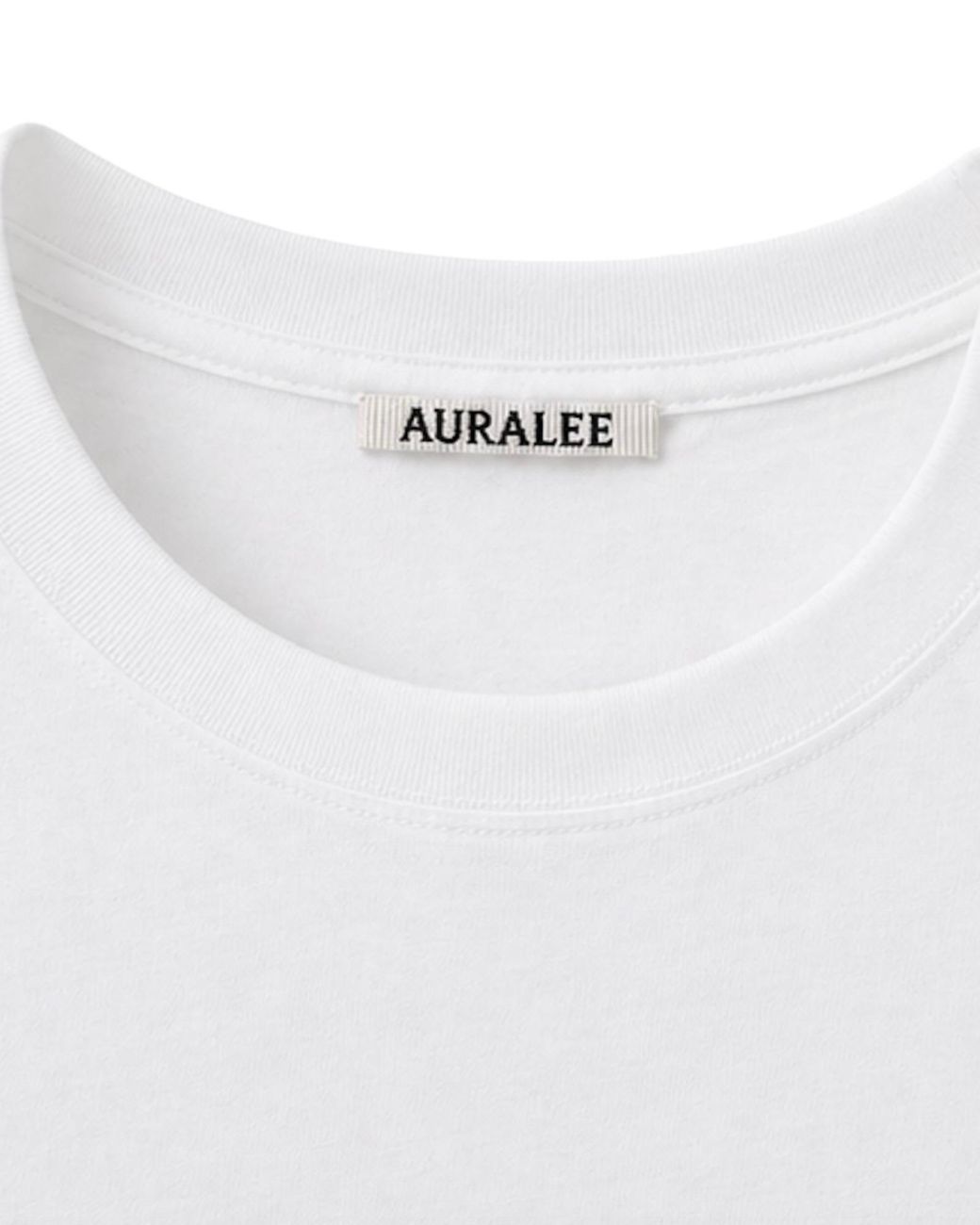 Auralee White Short-Sleeved T-Shirt