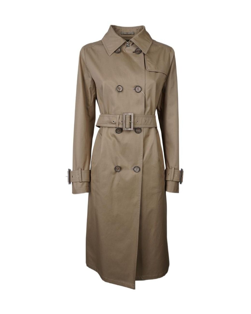 Herno Natural Belted Double-Breasted Trench Coat