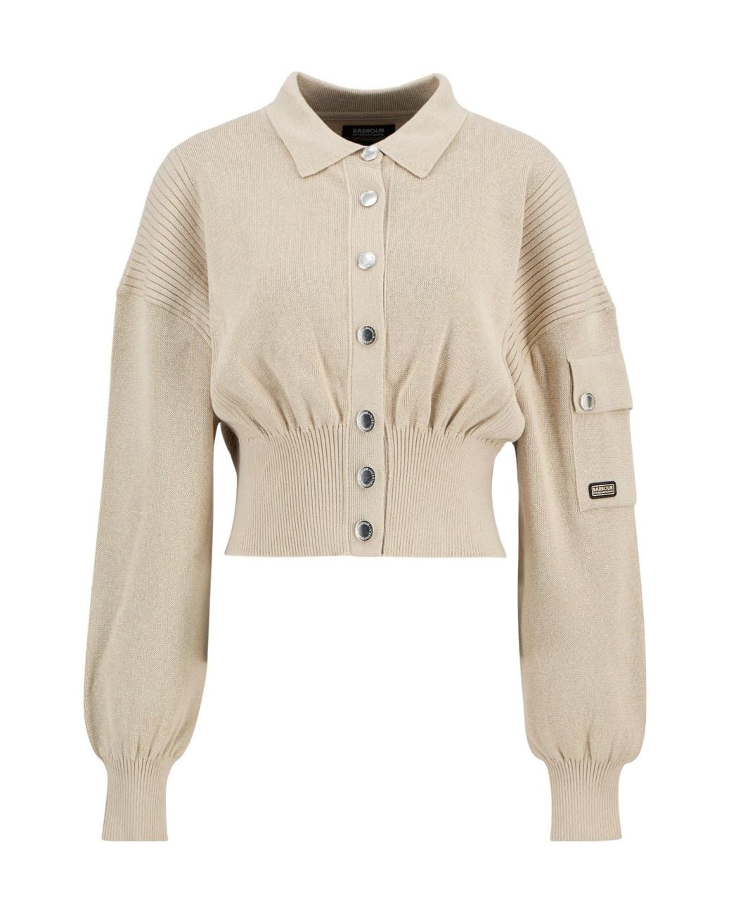 Barbour Natural Gigi Knitted Bomber