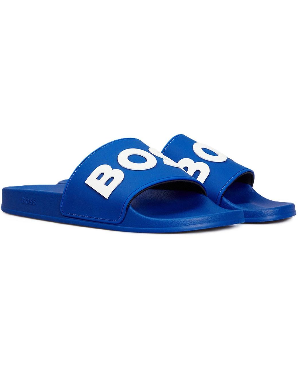 Boss Blue Slide Sandal for men