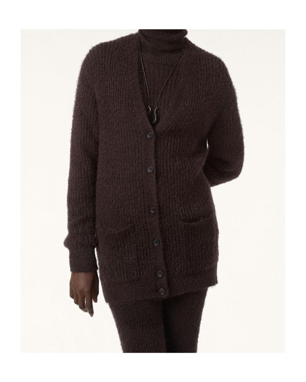 Loro Piana Brown Peruvian Lily Cardigan