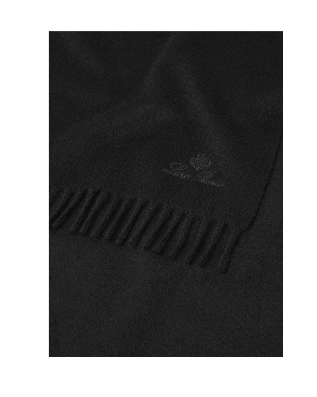 Loro Piana Green Fringed Scarf for men