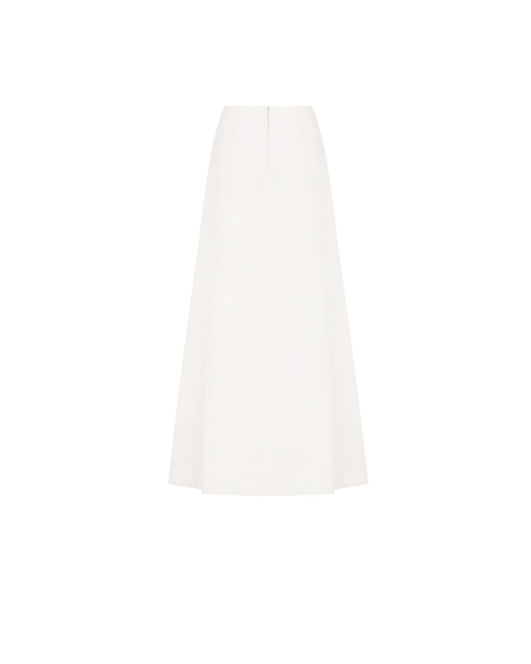 Dior White Long Flared Skirt
