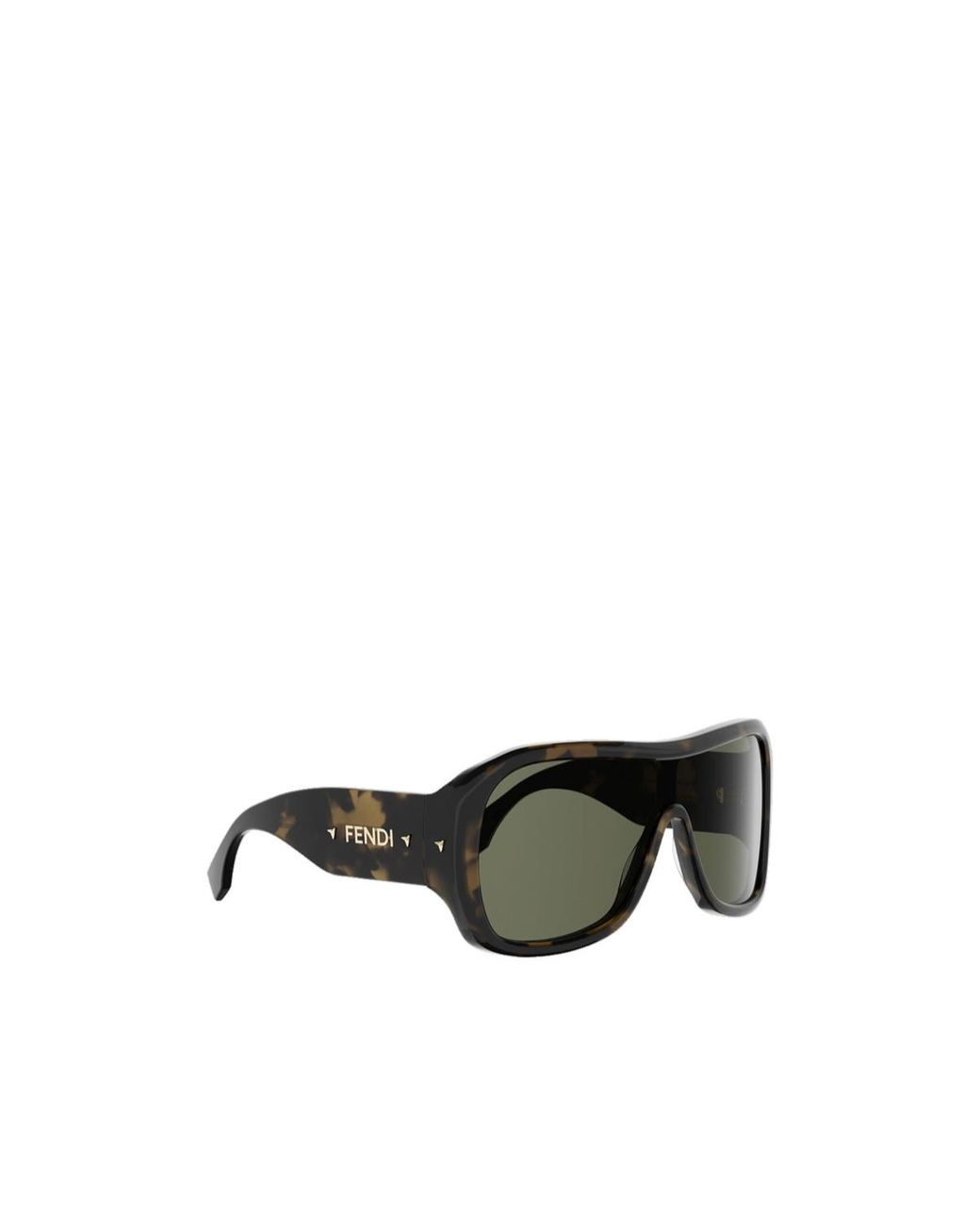 Fendi Green Eyewear Pilot Frame Sunglasses