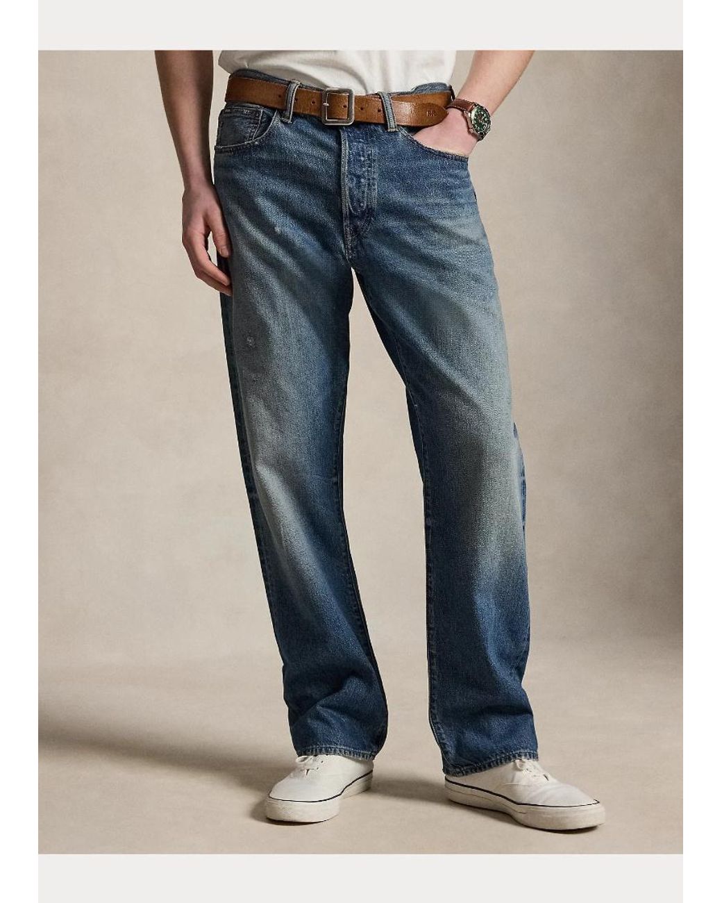 Polo Ralph Lauren Blue Straight-Leg Jeans for men