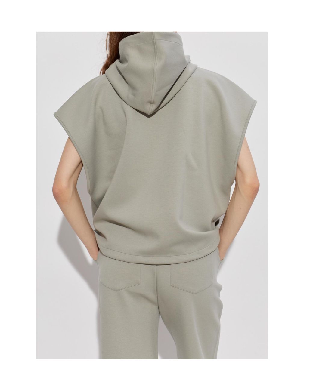 IRO Gray Zipper Sweatshirt