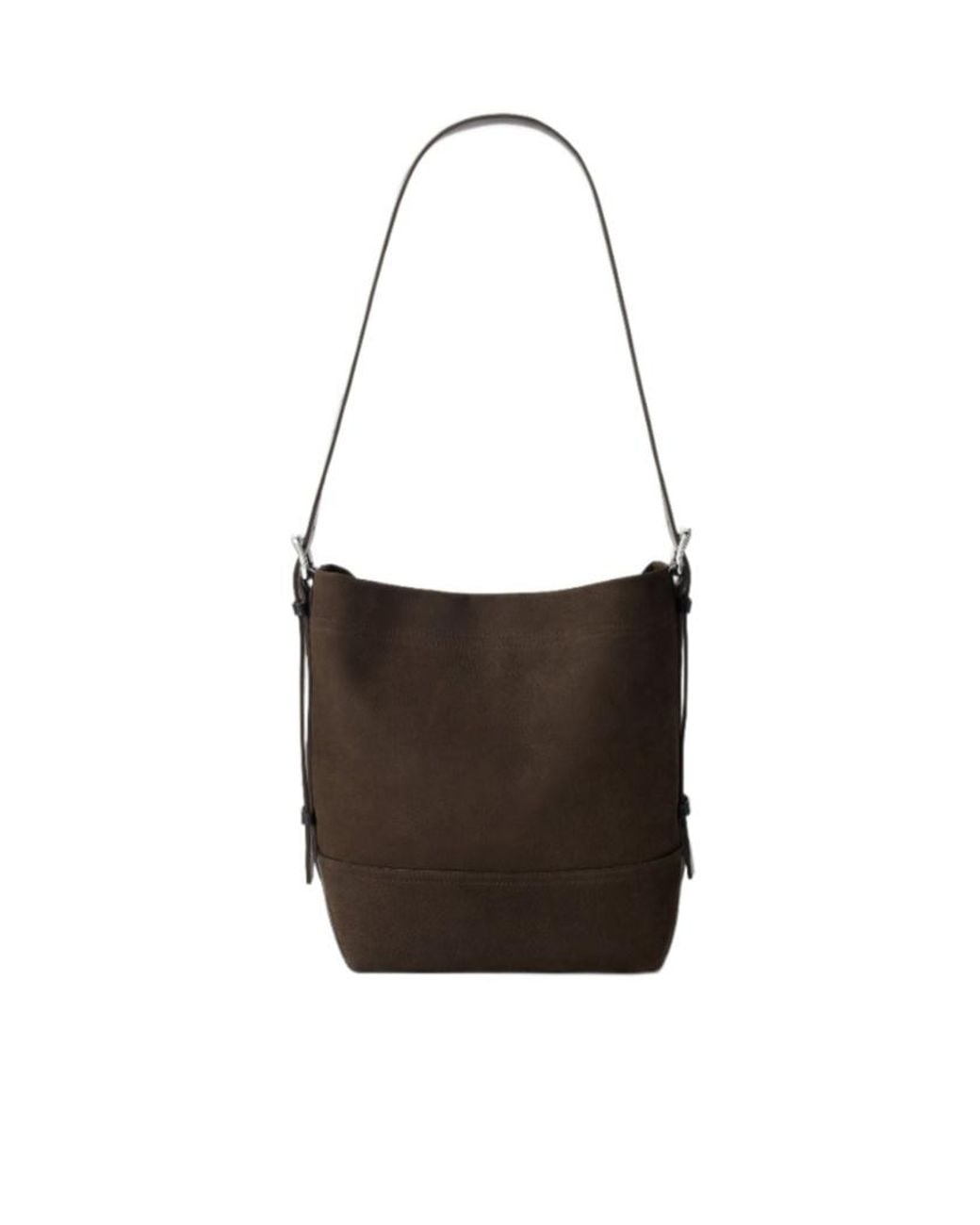 Lemaire White Small Belted Top Handle Bag