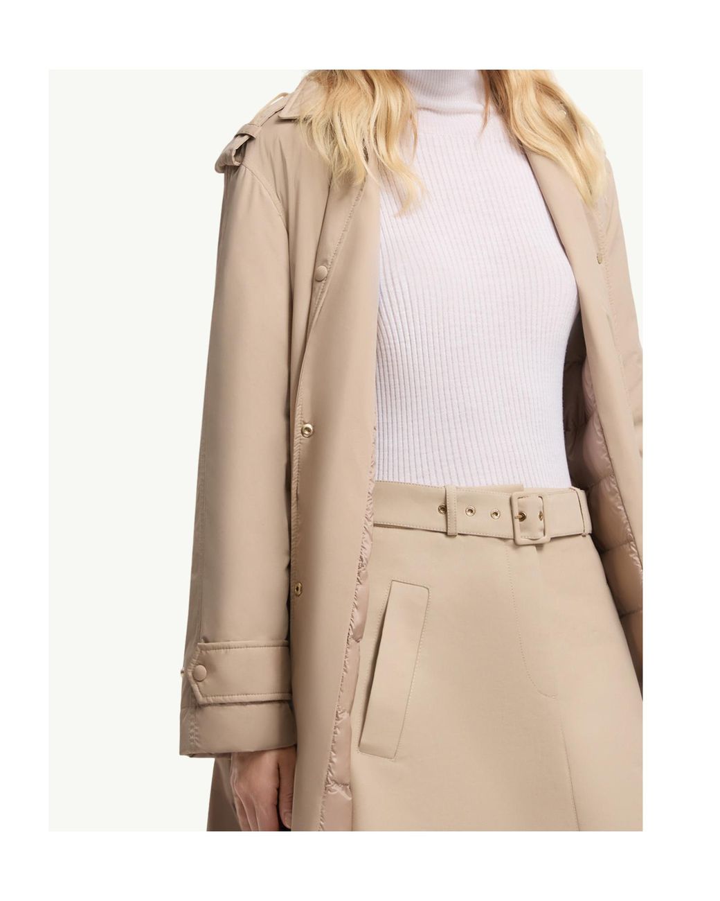 Moncler Natural Yevre Down Trench