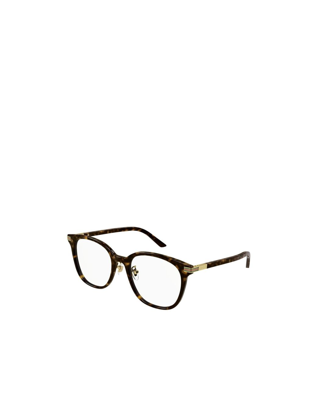 Gucci Metallic Eyewear Square Frame Glasses