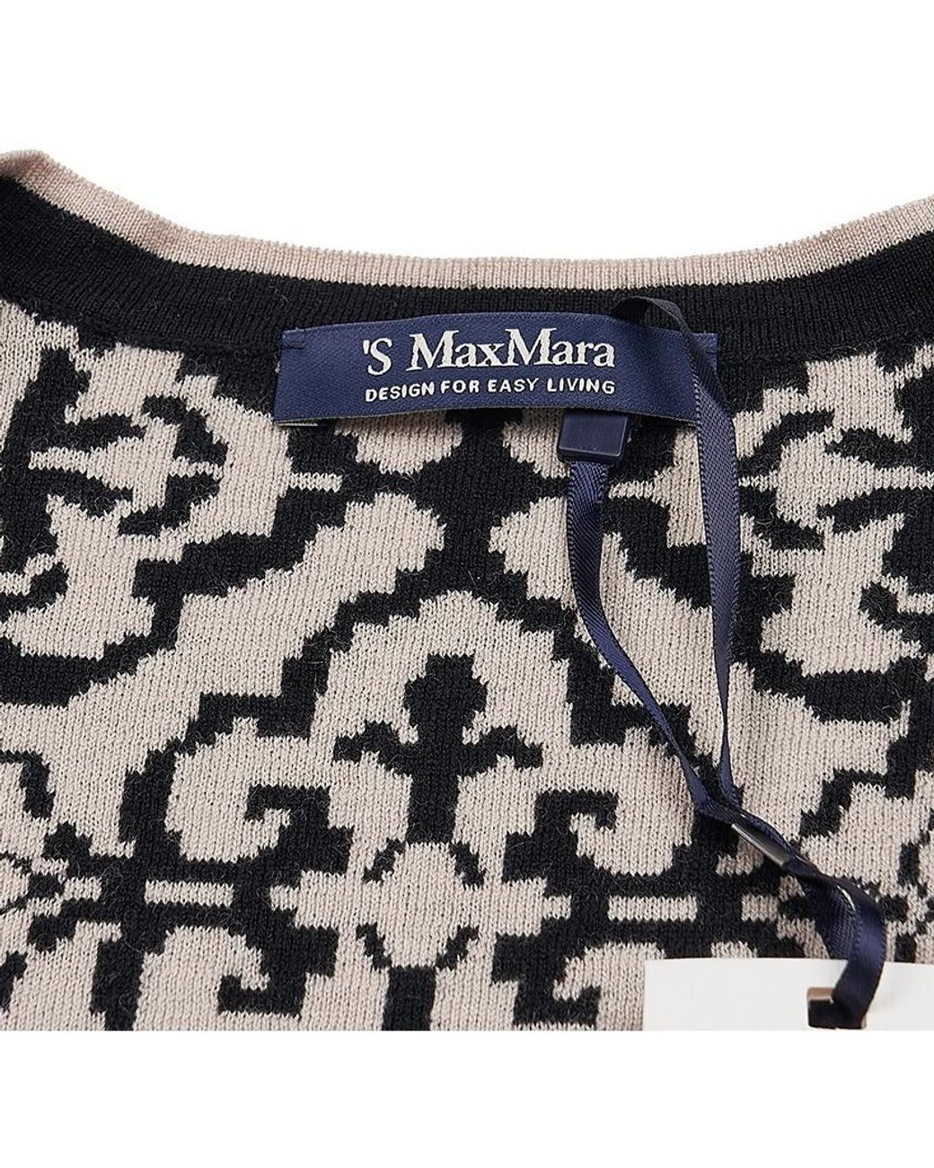 Max Mara Black Round-Collar And Long-Sleeved Sweater