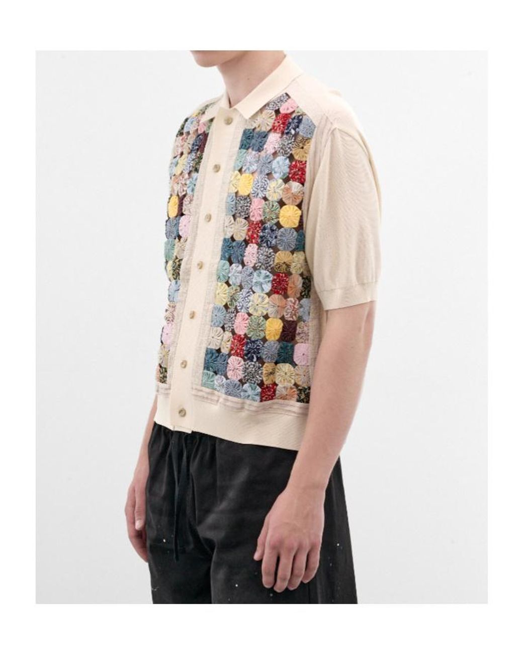 Kapital Natural X Yo-Yo Patchwork Shirt for men