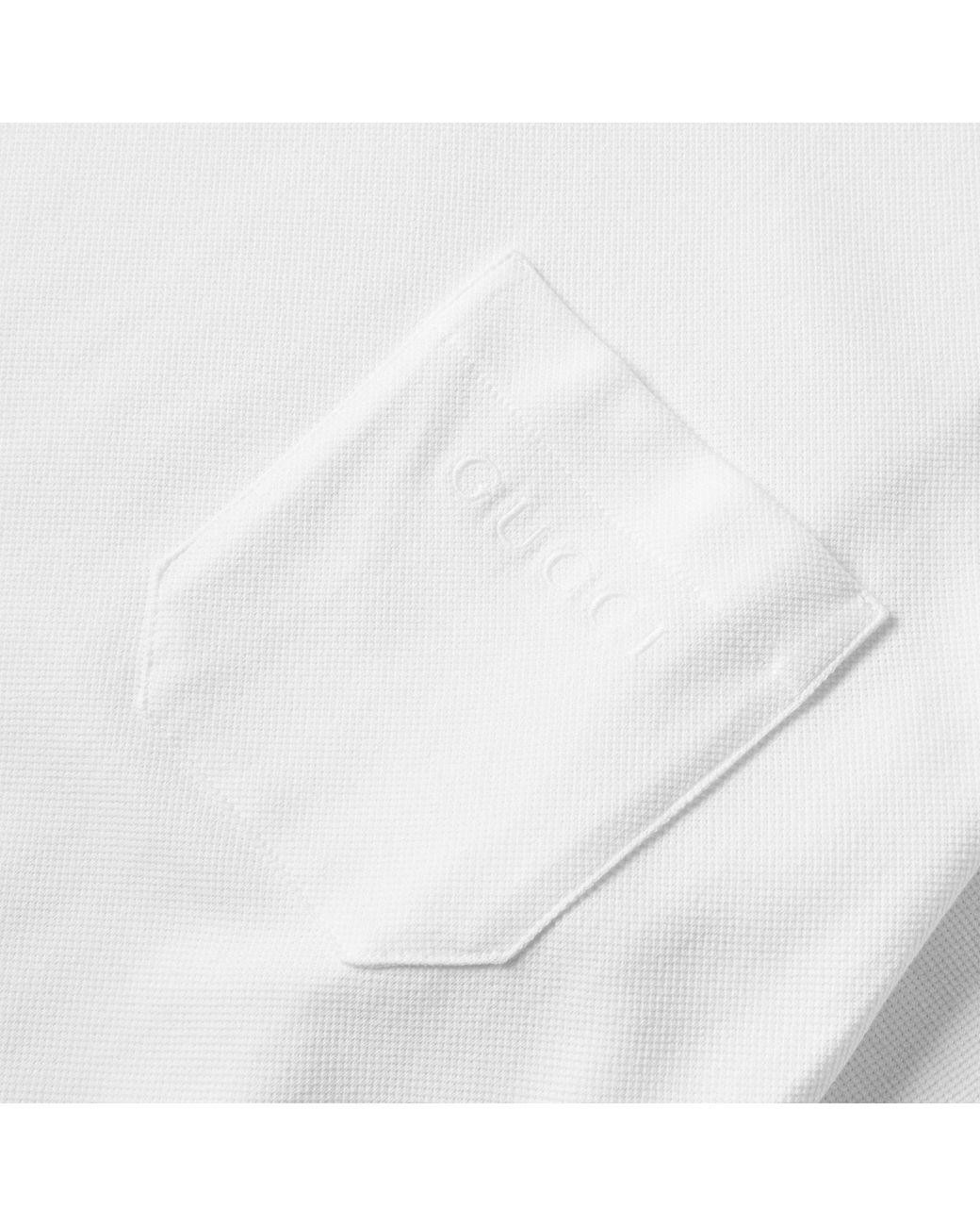 Gucci White Short-Sleeve Polo Shirt for men