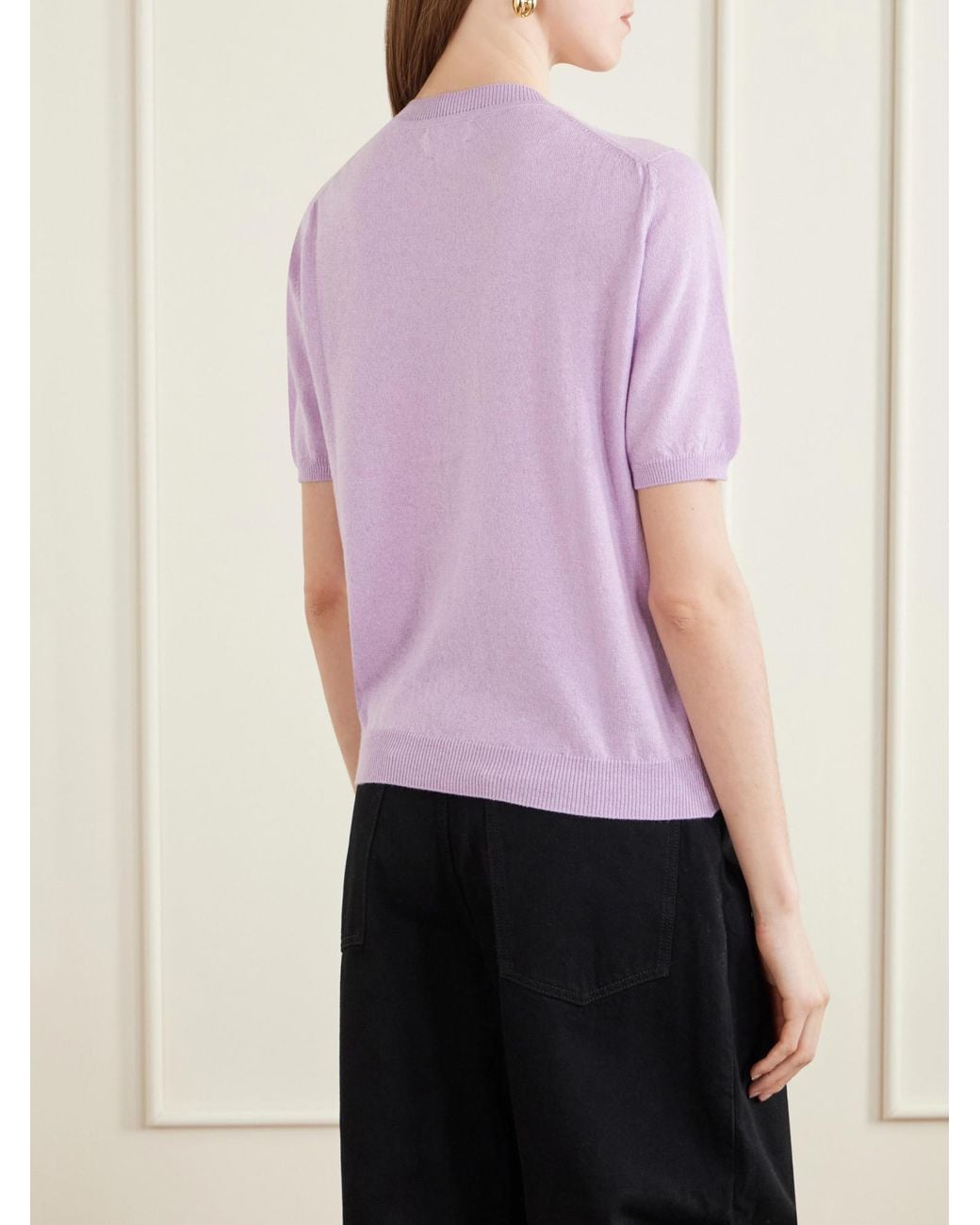 &Daughter Purple Cropped T-Shirt