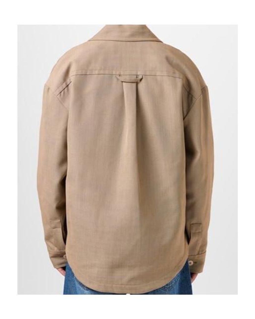 Jacquemus Natural Long Sleeve Casual Jacket for men