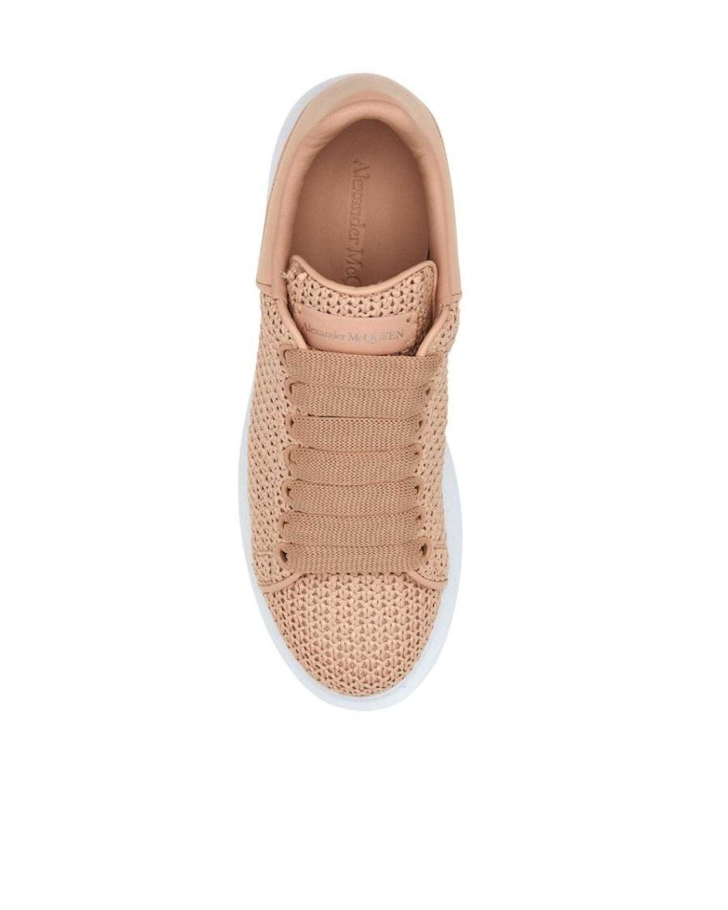 McQueen Brown Oversized Lace-Up Sneakers