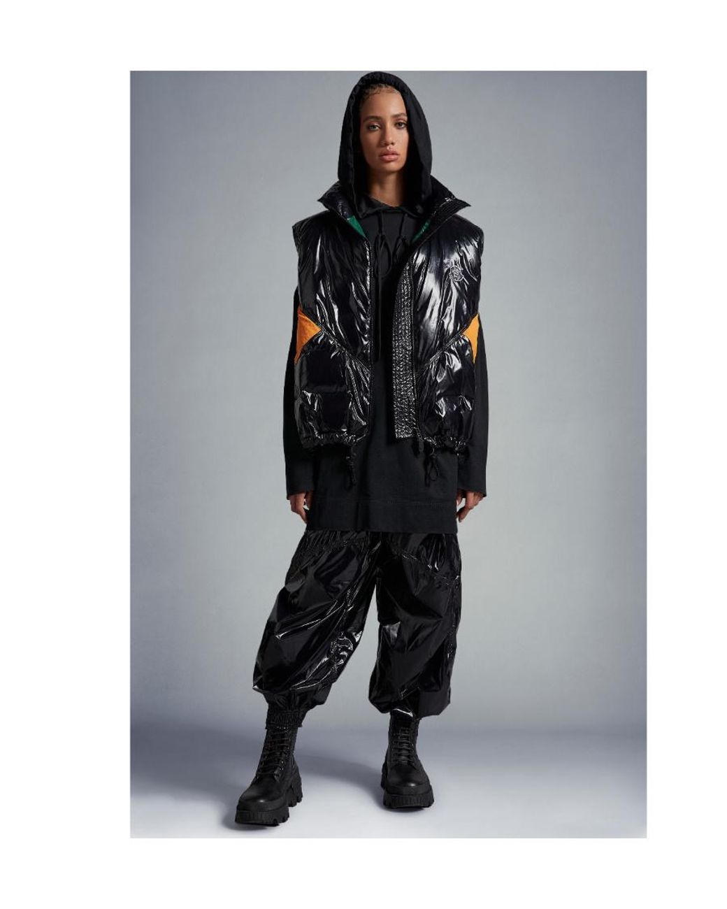 Moncler Black X Alicia Keys Padded Puffer Vest for men