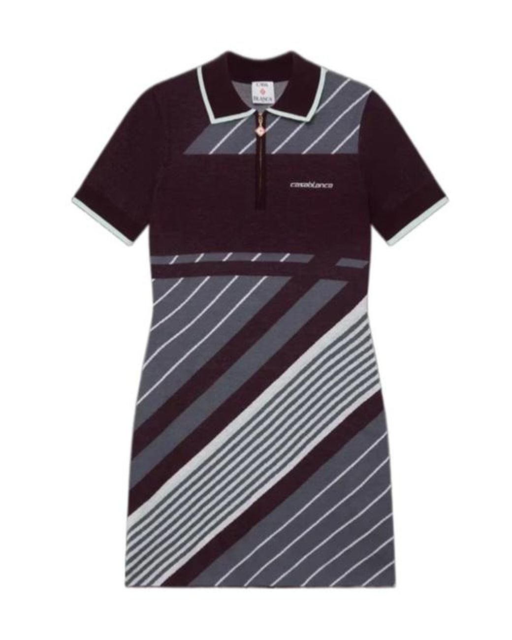 Casablanca Purple Polo Dress