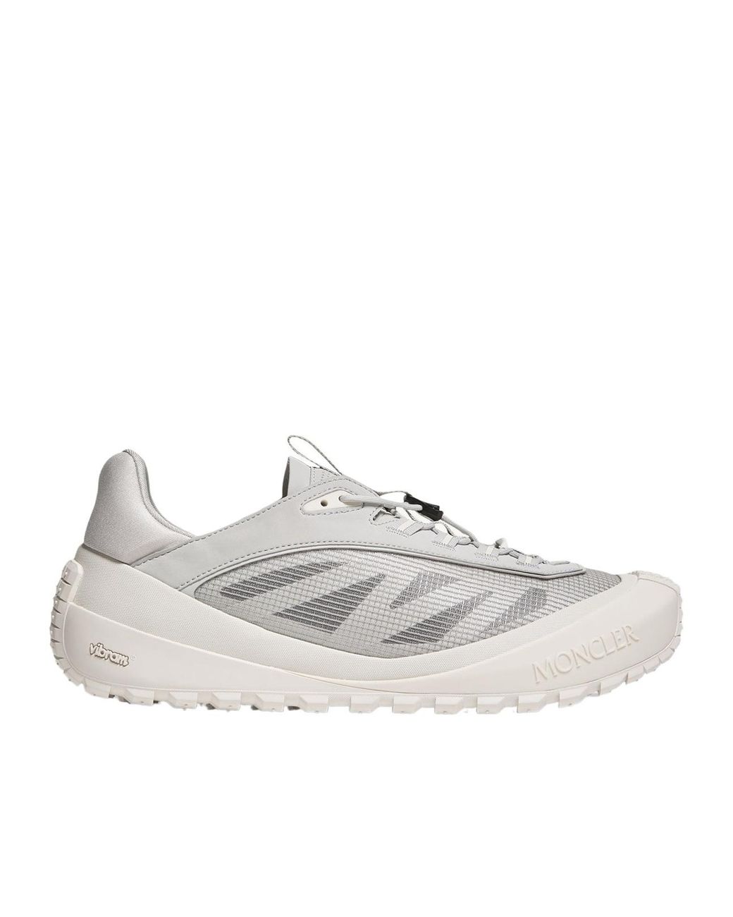 Moncler White Trailgrip Lp Suede & Nubuck Sneakers for men