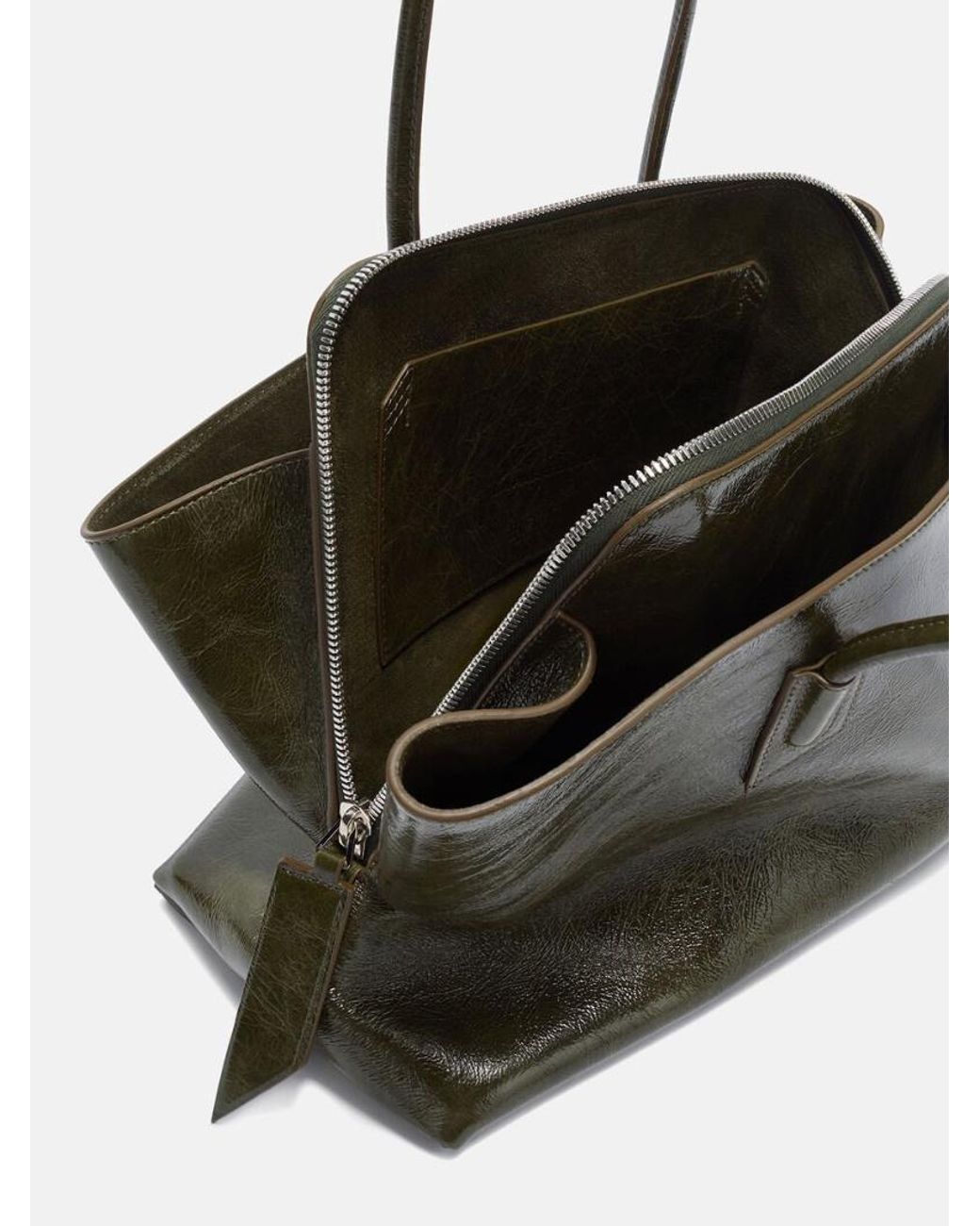 The Attico Green The La Passeggiata Medium Tote Bag