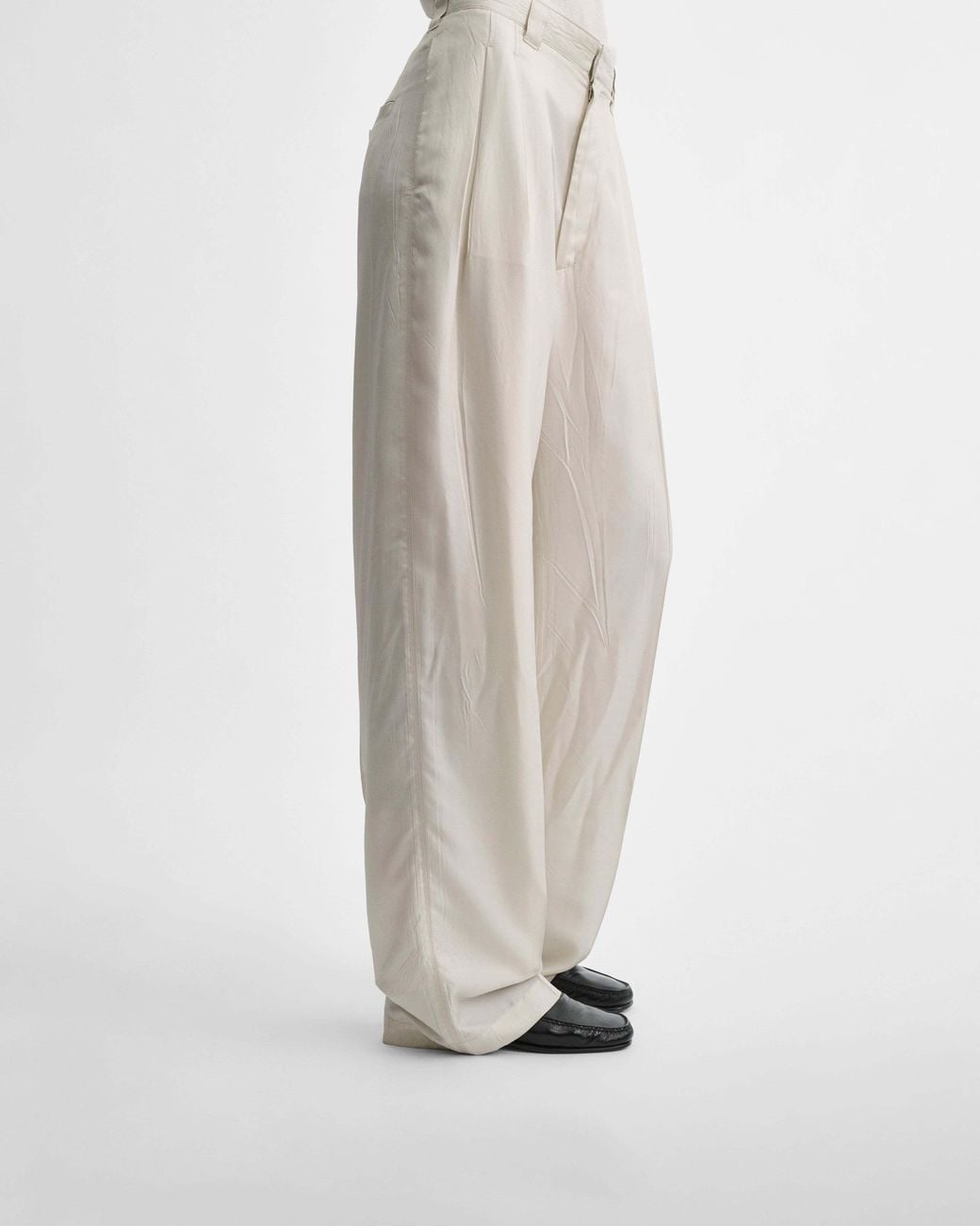Phoebe Philo White Casual Pants With Belt Loops