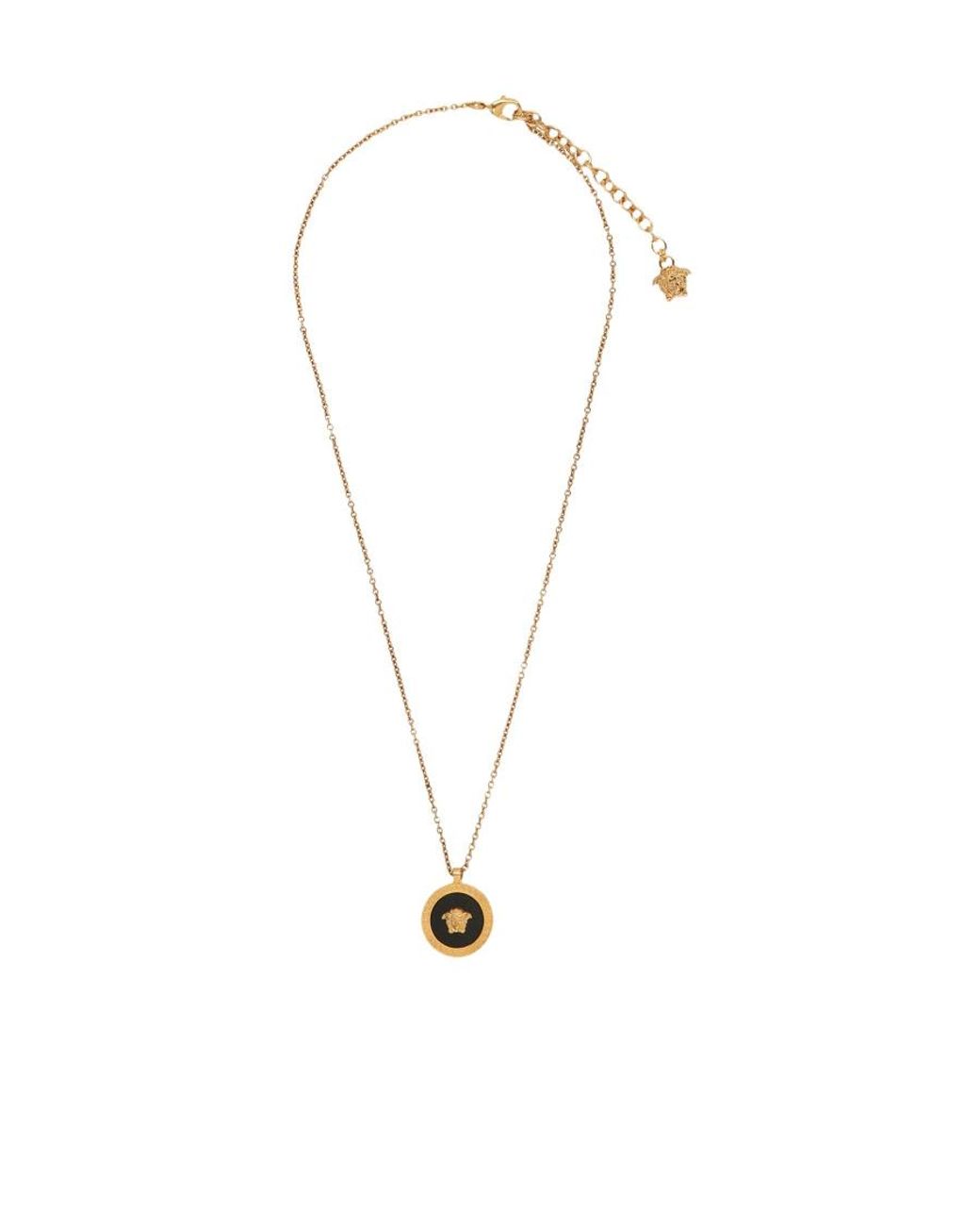 Versace White Medusa Chain-Linked Necklace for men