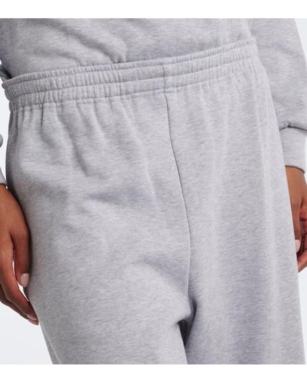 Magda Butrym Gray Cotton-Blend Jersey Sweatpants