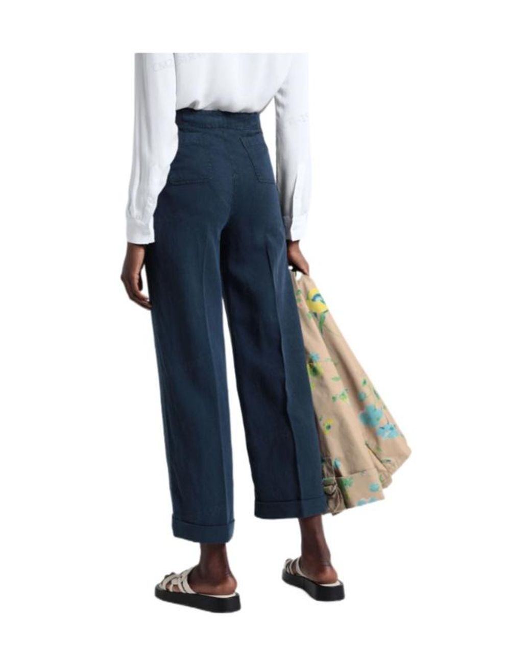 MAX&Co. Blue Casual Wideleg Trousers