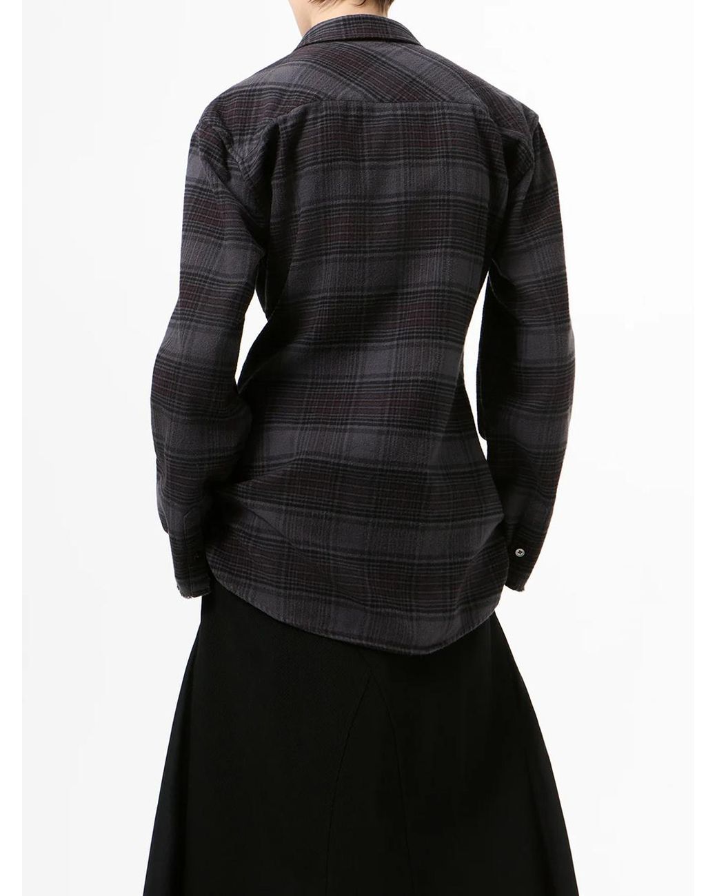 Our Legacy Black Daisy Checked Shirt