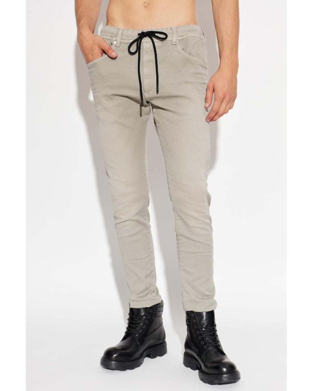 DIESEL Gray "E-Krooley" Trousers for men