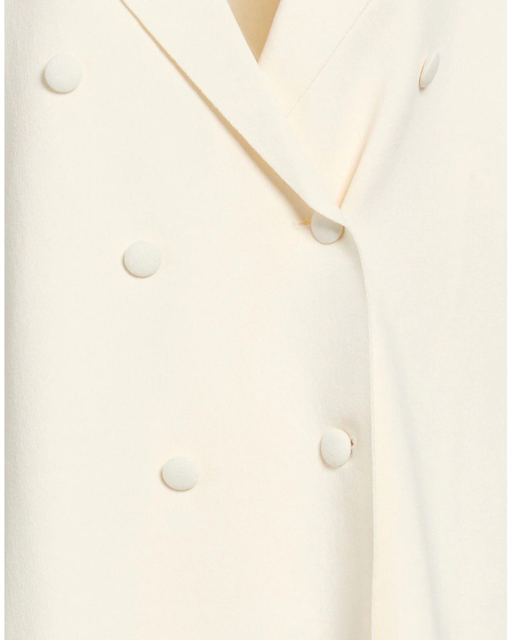 Max Mara White Loose-Fitting Knit Blazer