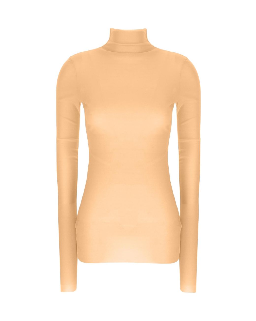 Jil Sander White Long-Sleeved Turtleneck Top