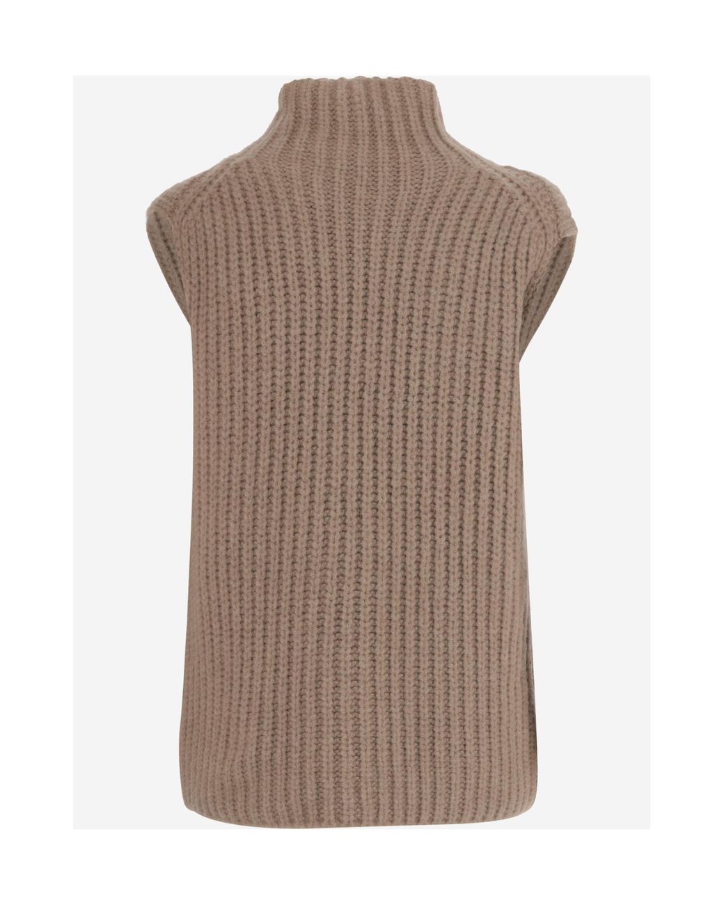 The Row Brown High-Neck Sweater