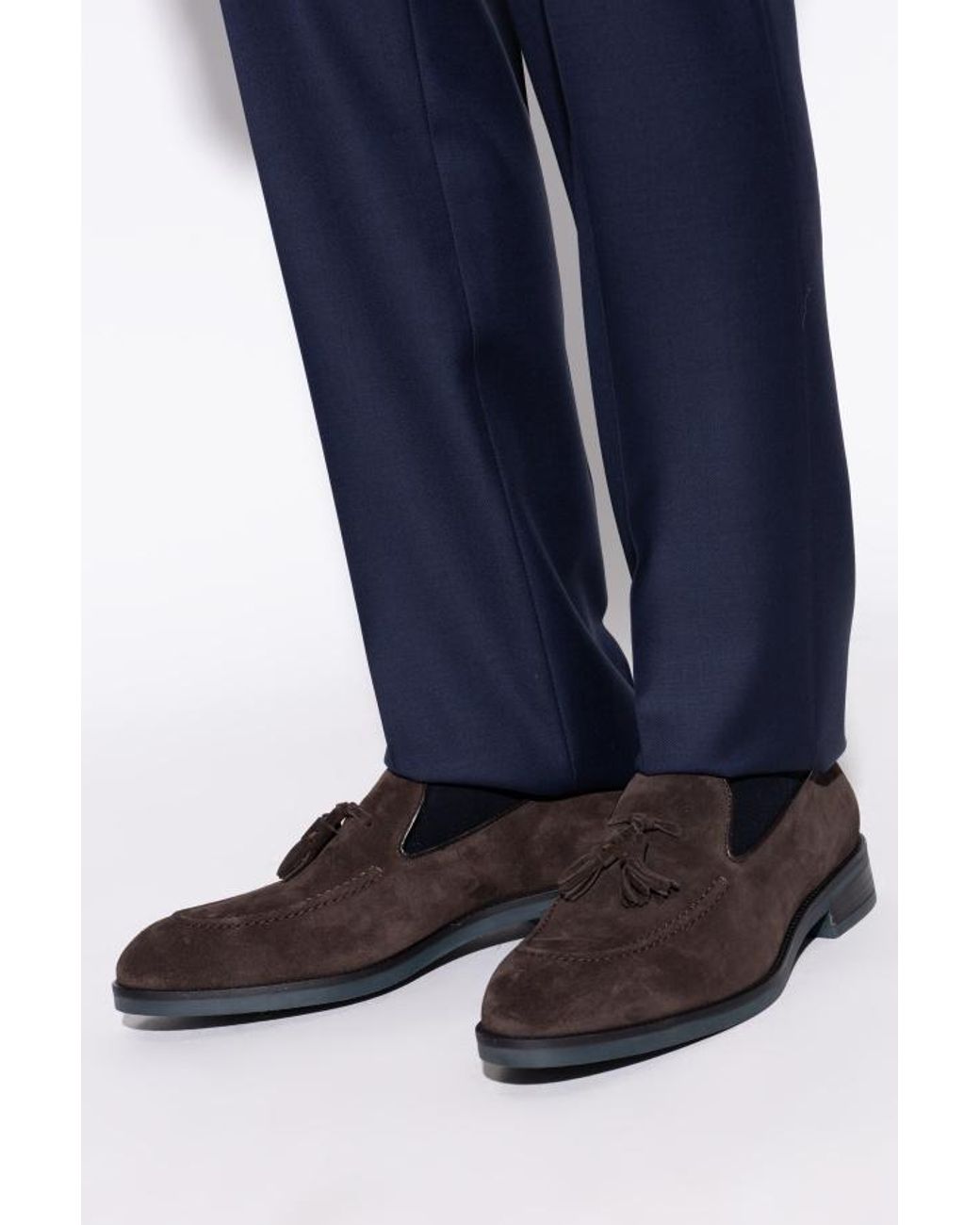 Paul Smith Black Tassel Detailed Slip-On Loafers for men