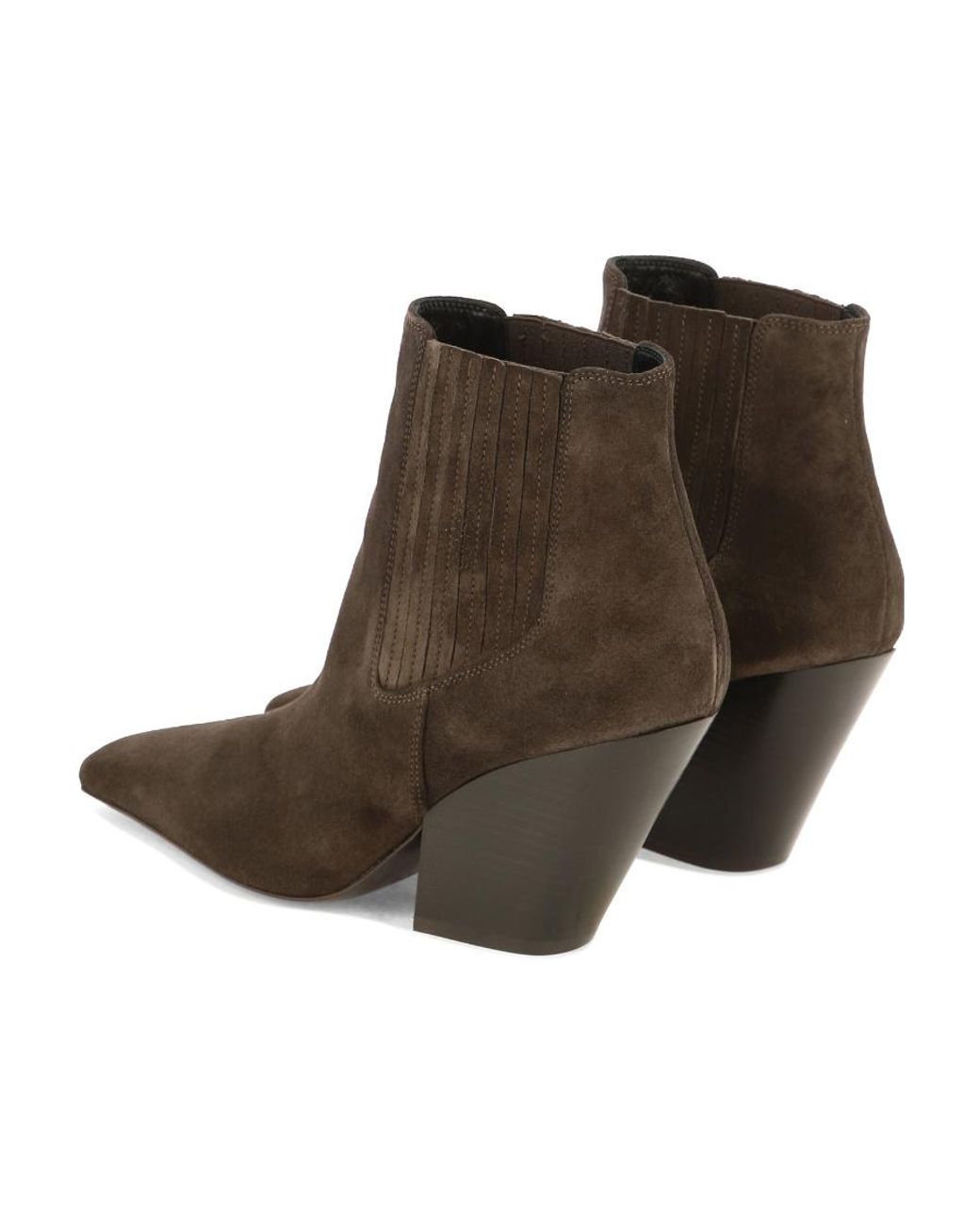 Casadei Brown Suede Ankle Boots For